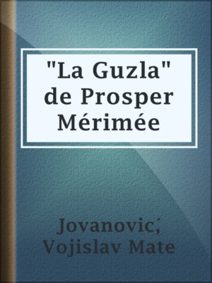cover image of "La Guzla" de Prosper Mérimée